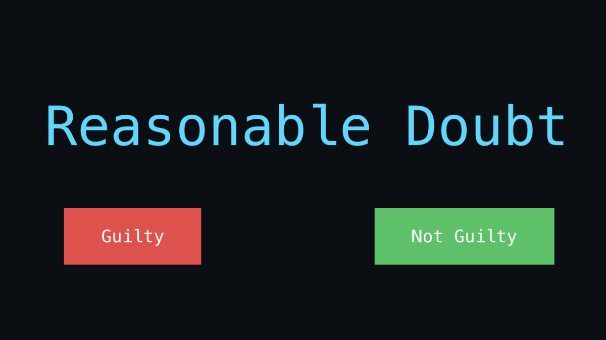 Reasonable Doubt verdict screen